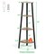 4 Tier Corner Shelf Ladder Bookcase Space Saving Display Brown Black